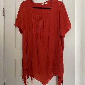 Women's Rust Short Sleeve Top